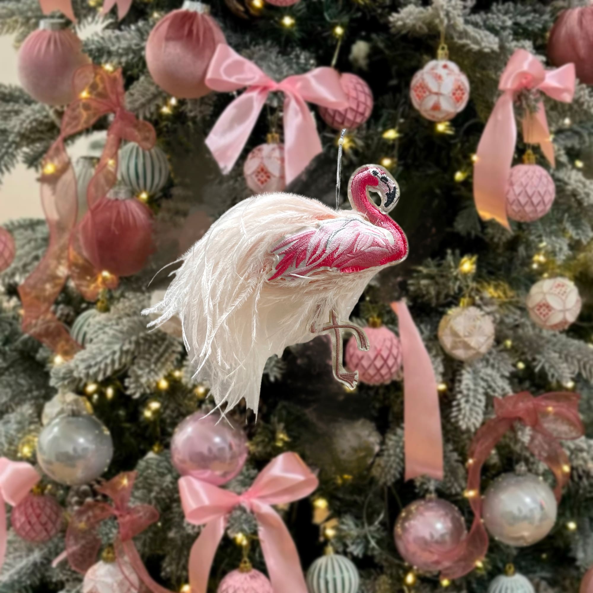 6" Pink Flamingo Ornament by Ashland®